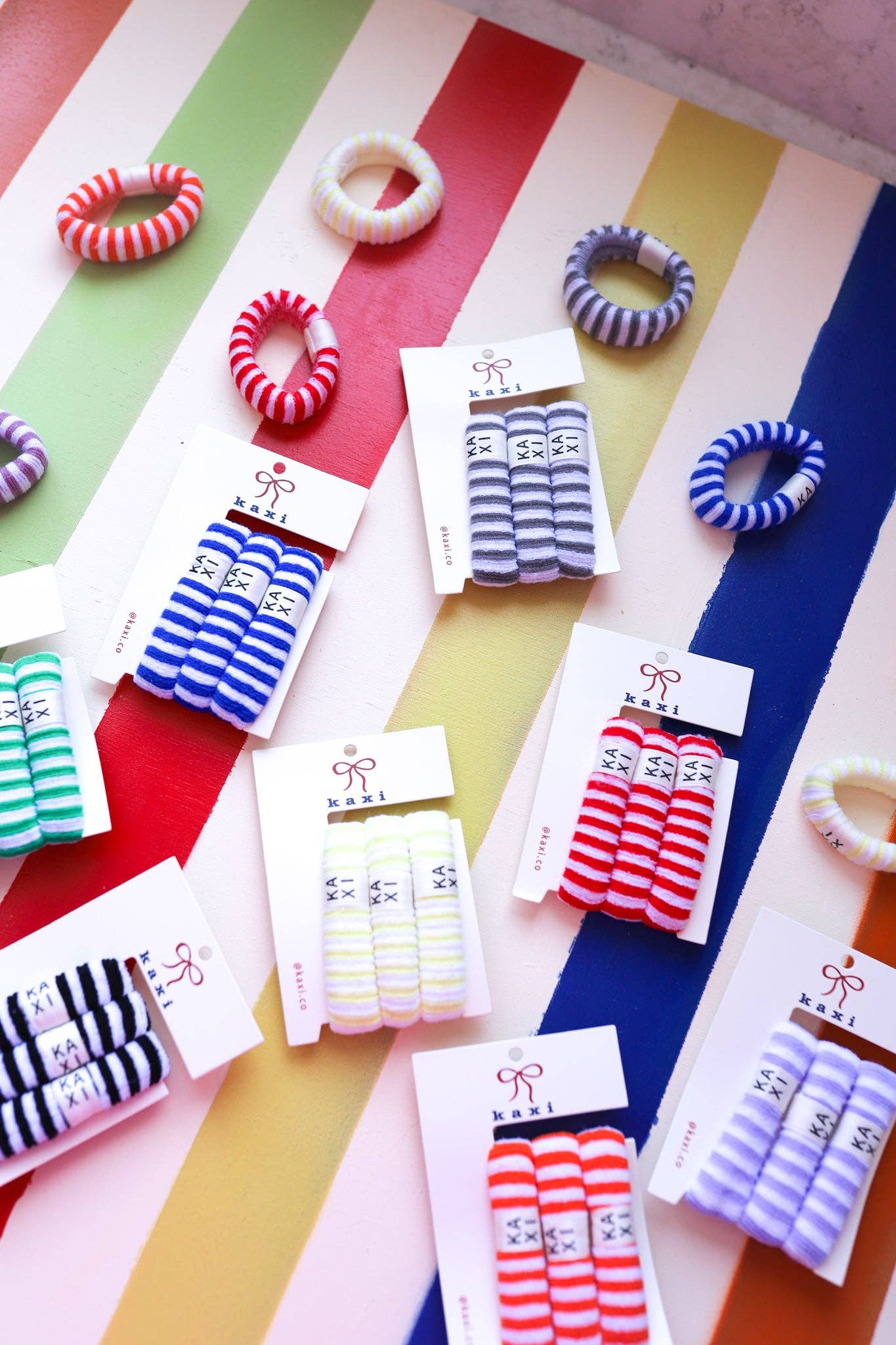 Striped Hair Ties (Pack of 3) – Ma Maison + Co.