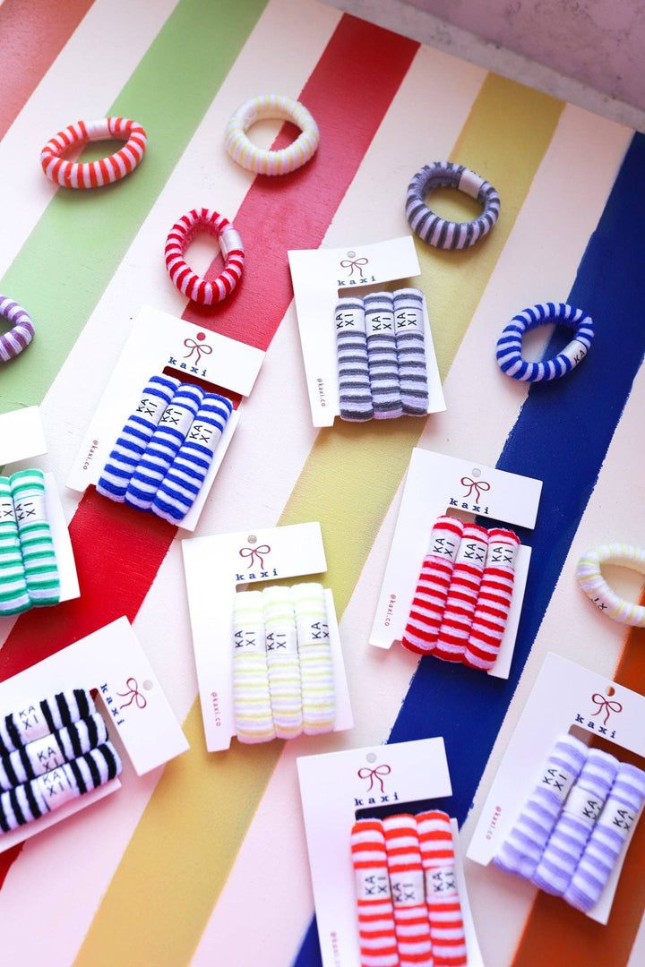 Striped Hair Ties (Pack of 3)