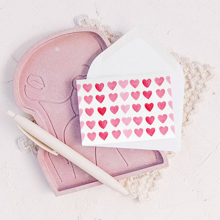 Mini Hearts Mini Card