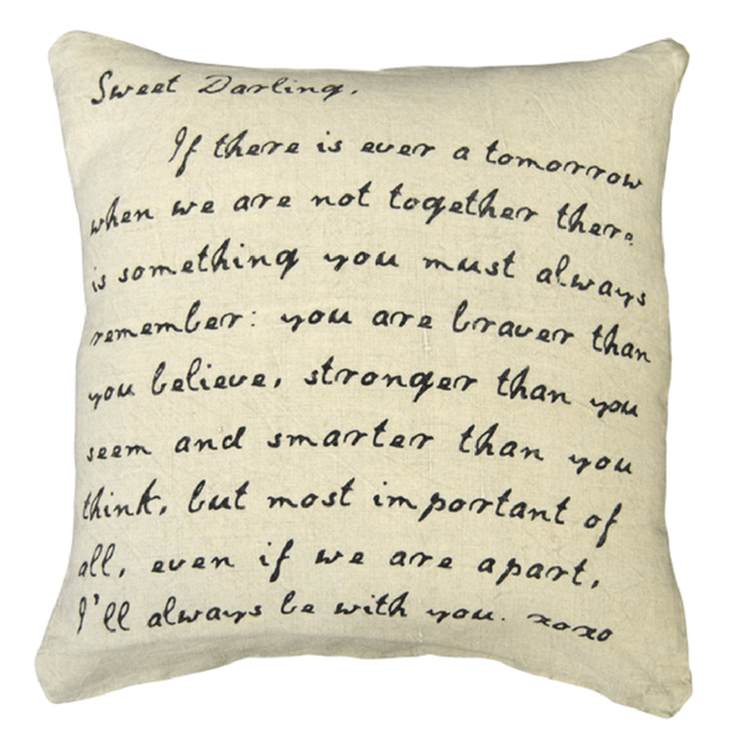 Sweet Darling, If There Is Ever Pillow