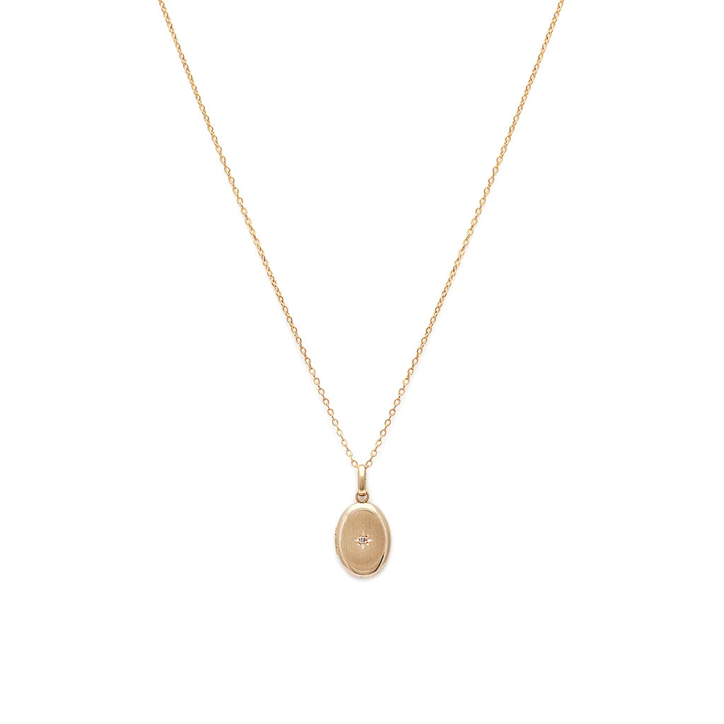 Petite Satin Oval Locket