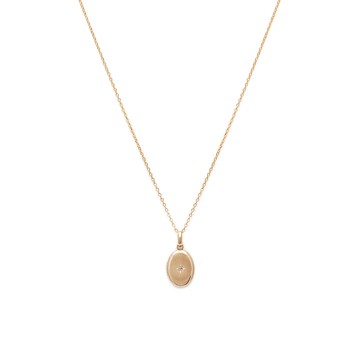 Petite Satin Oval Locket