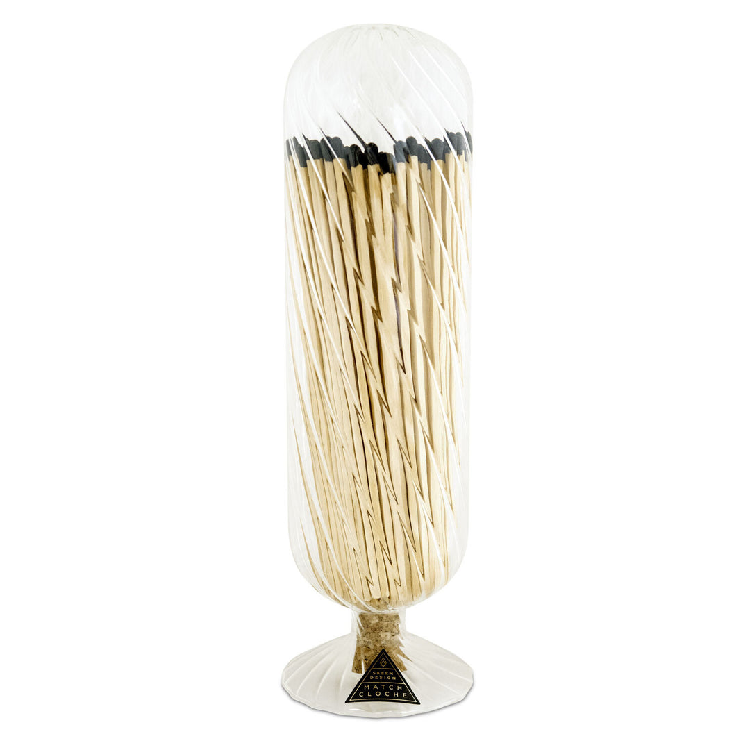 Helix Ribbed Fireplace Match Cloche