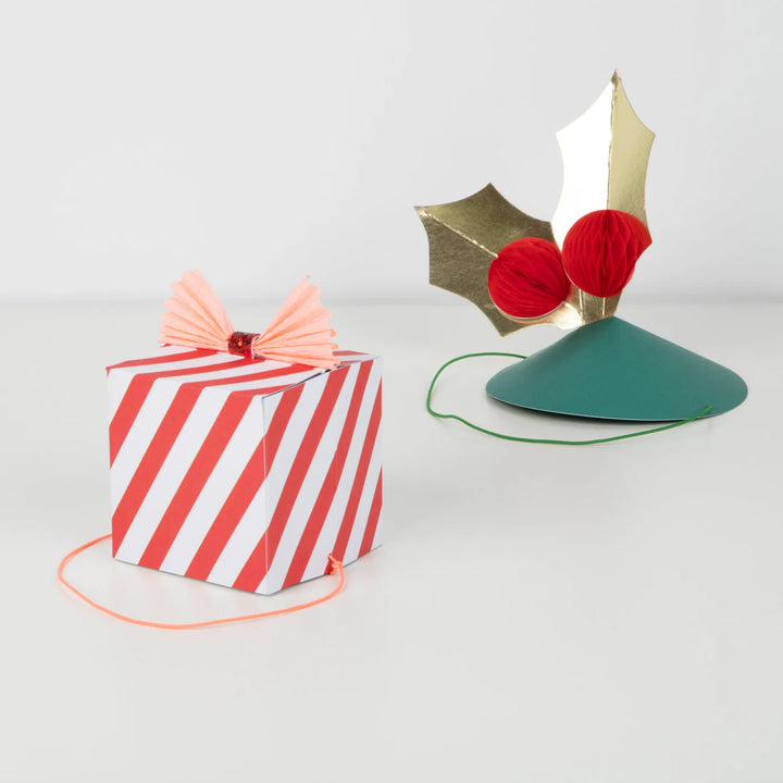 Mixed Christmas Party Hats (x6)