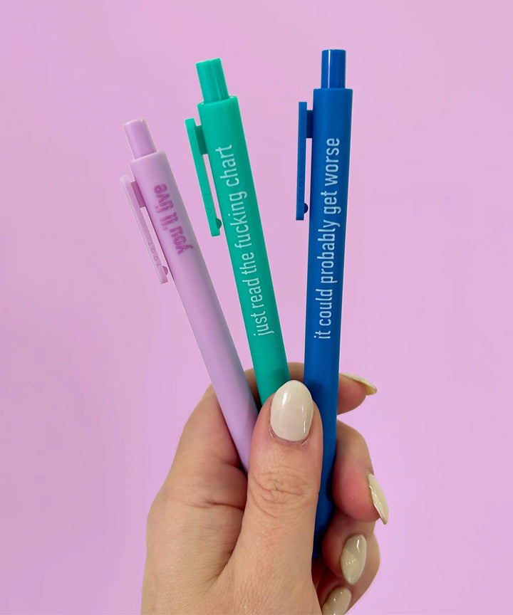 Overworked Nurse Pens