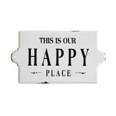 Our Happy Place Sign 14”