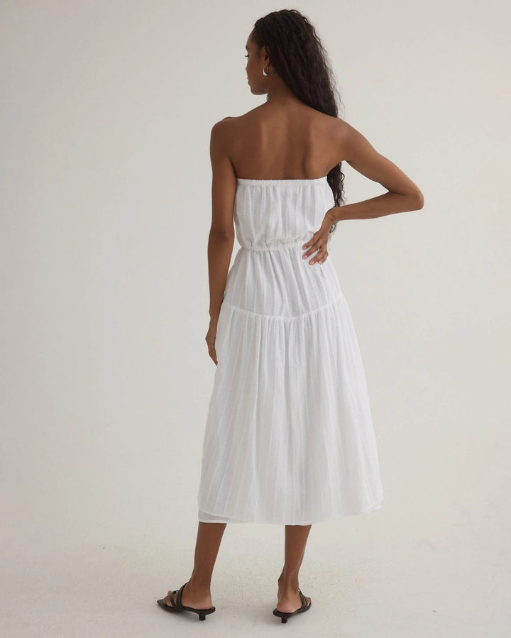 Ruffle Hem Midi Dress