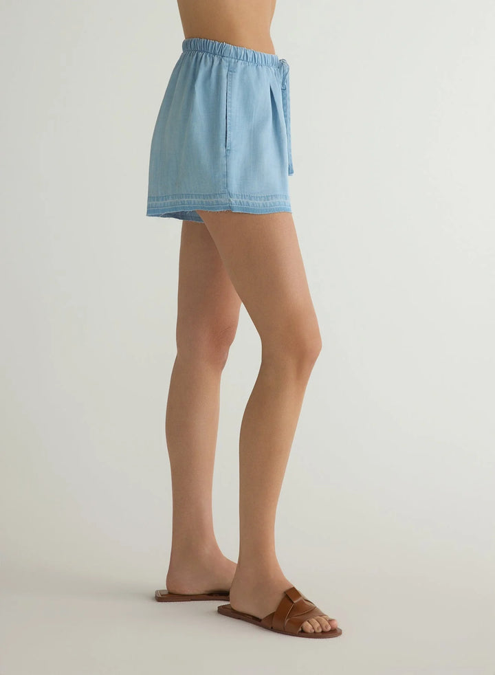 Ruffle Waist Short With Release Hem
