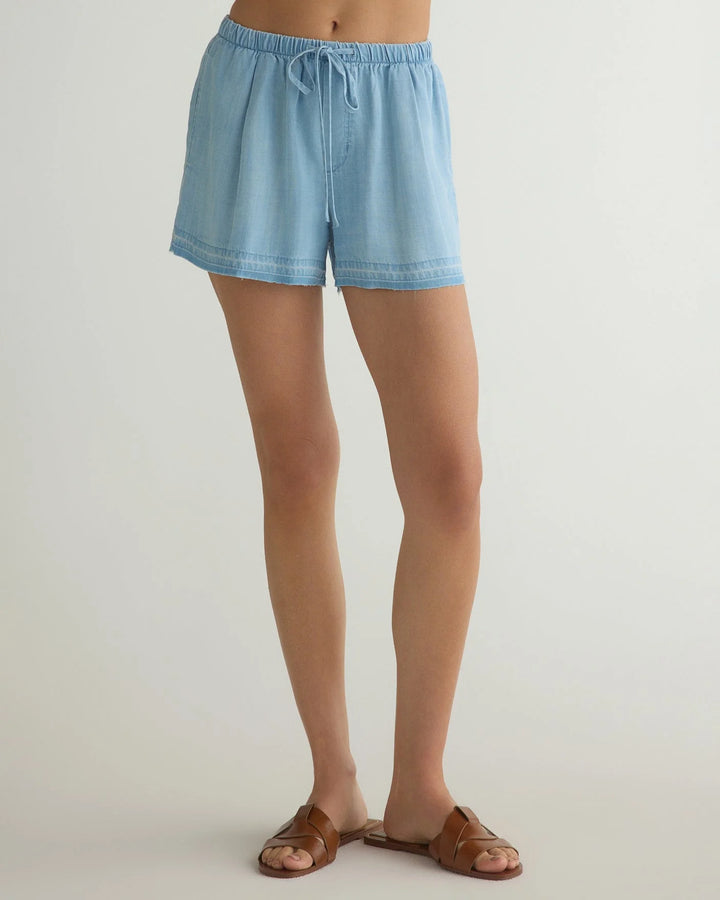Ruffle Waist Short With Release Hem