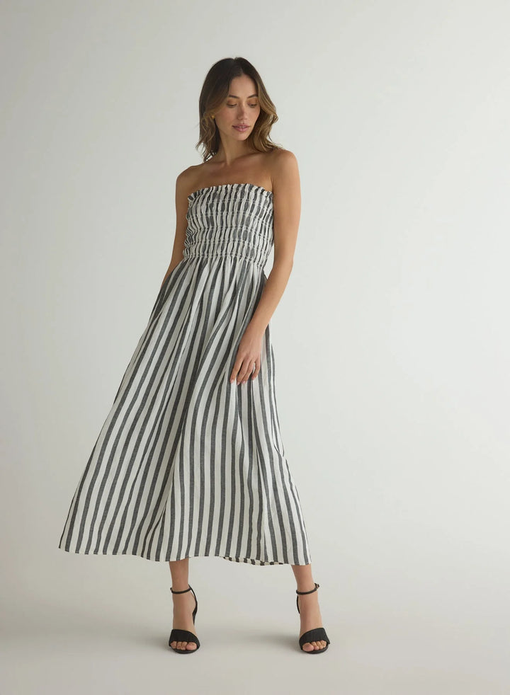 Smocked Midi Dress