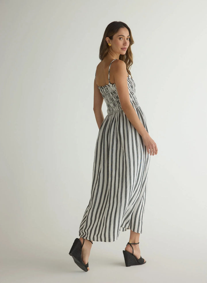 Smocked Midi Dress