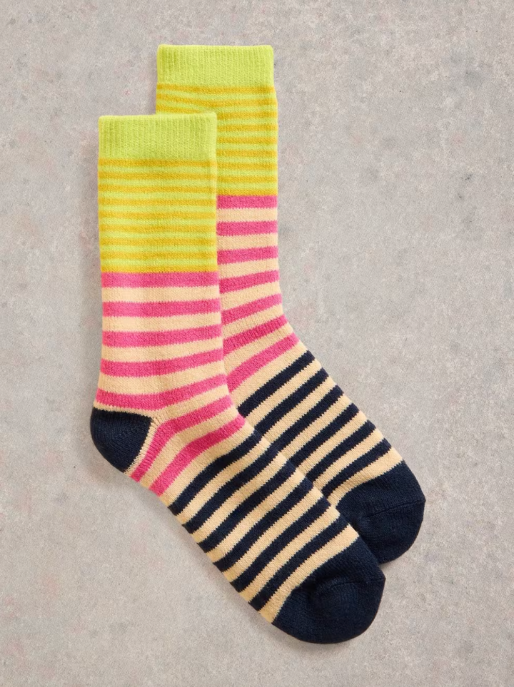 Multi Stripe Cabin Socks