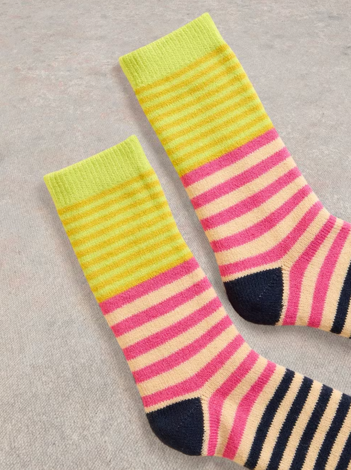 Multi Stripe Cabin Socks