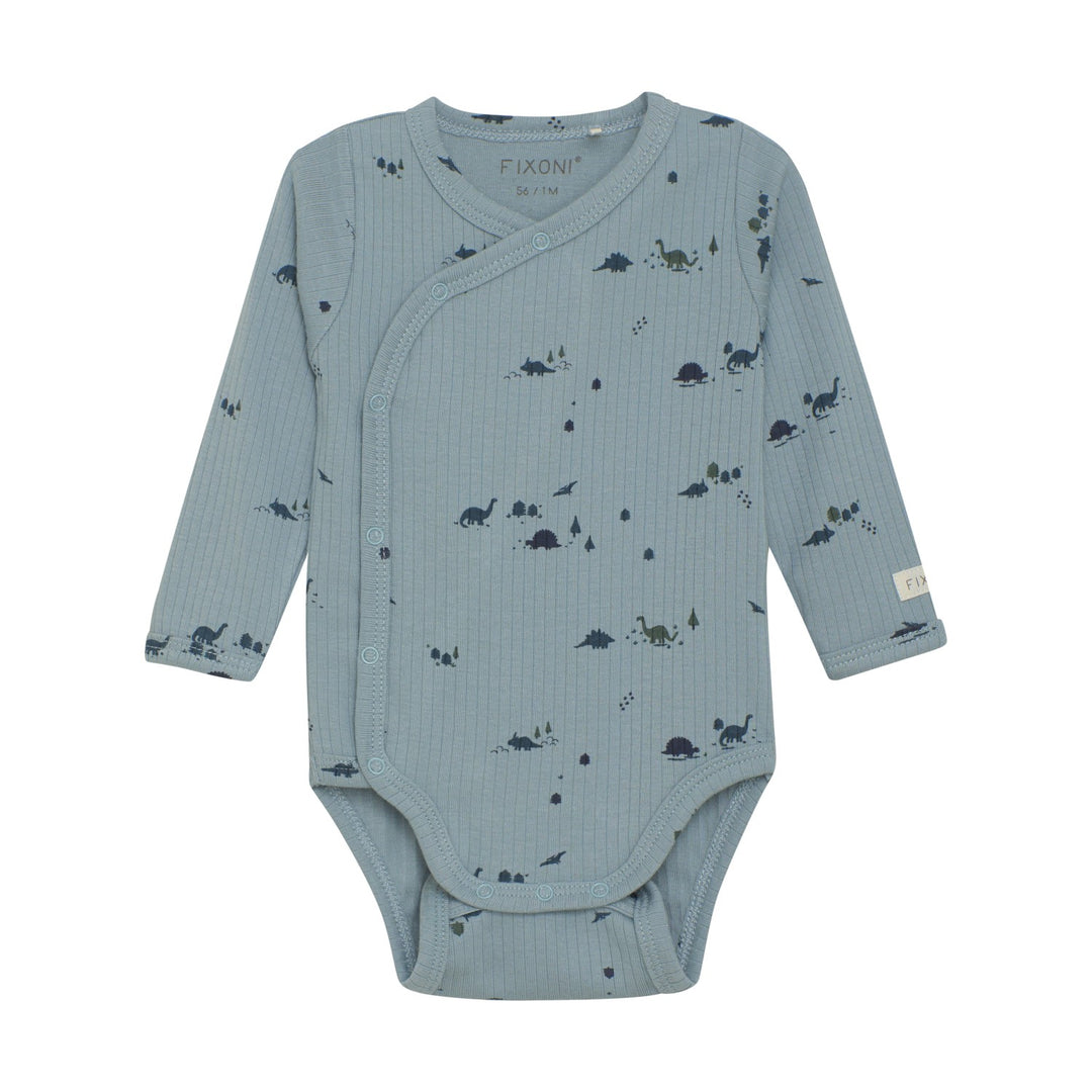 Ribbed Wrap Bodysuit