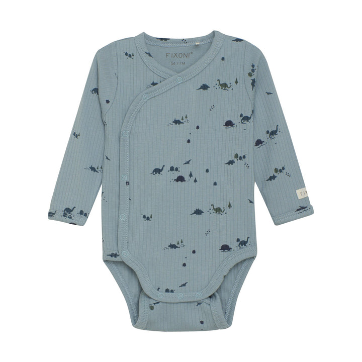 Ribbed Wrap Bodysuit