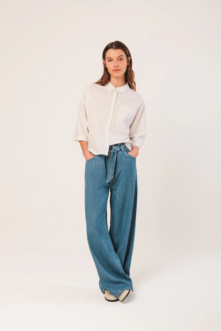 Boxy Poplin Shirt