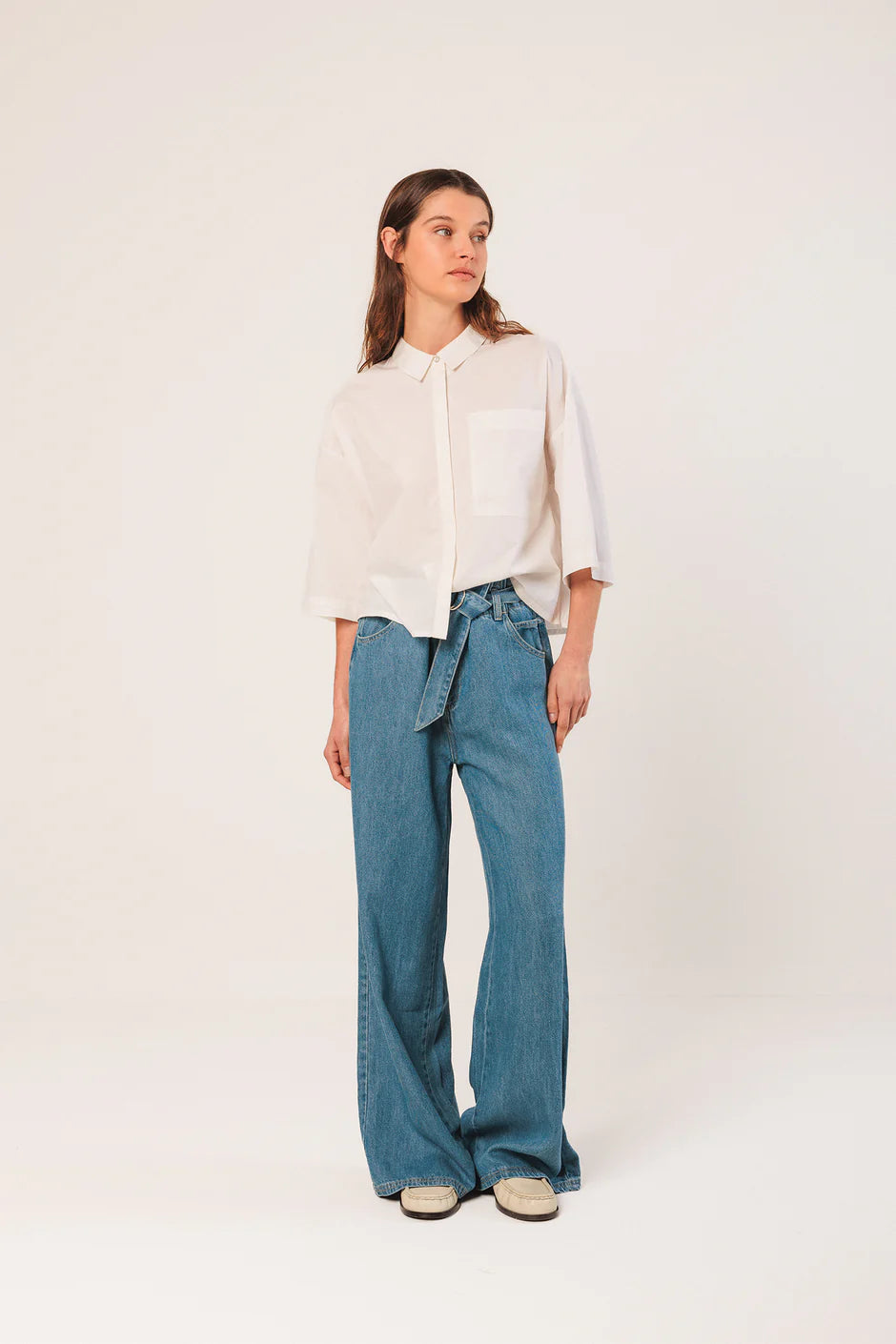 Boxy Poplin Shirt