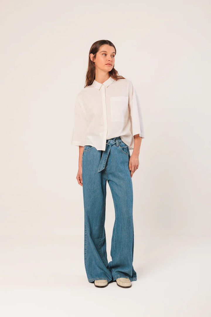Boxy Poplin Shirt