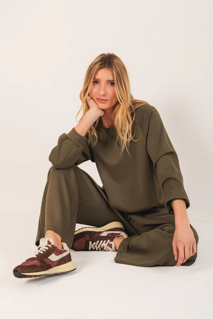 Adjustable-Waist Sweatshirt