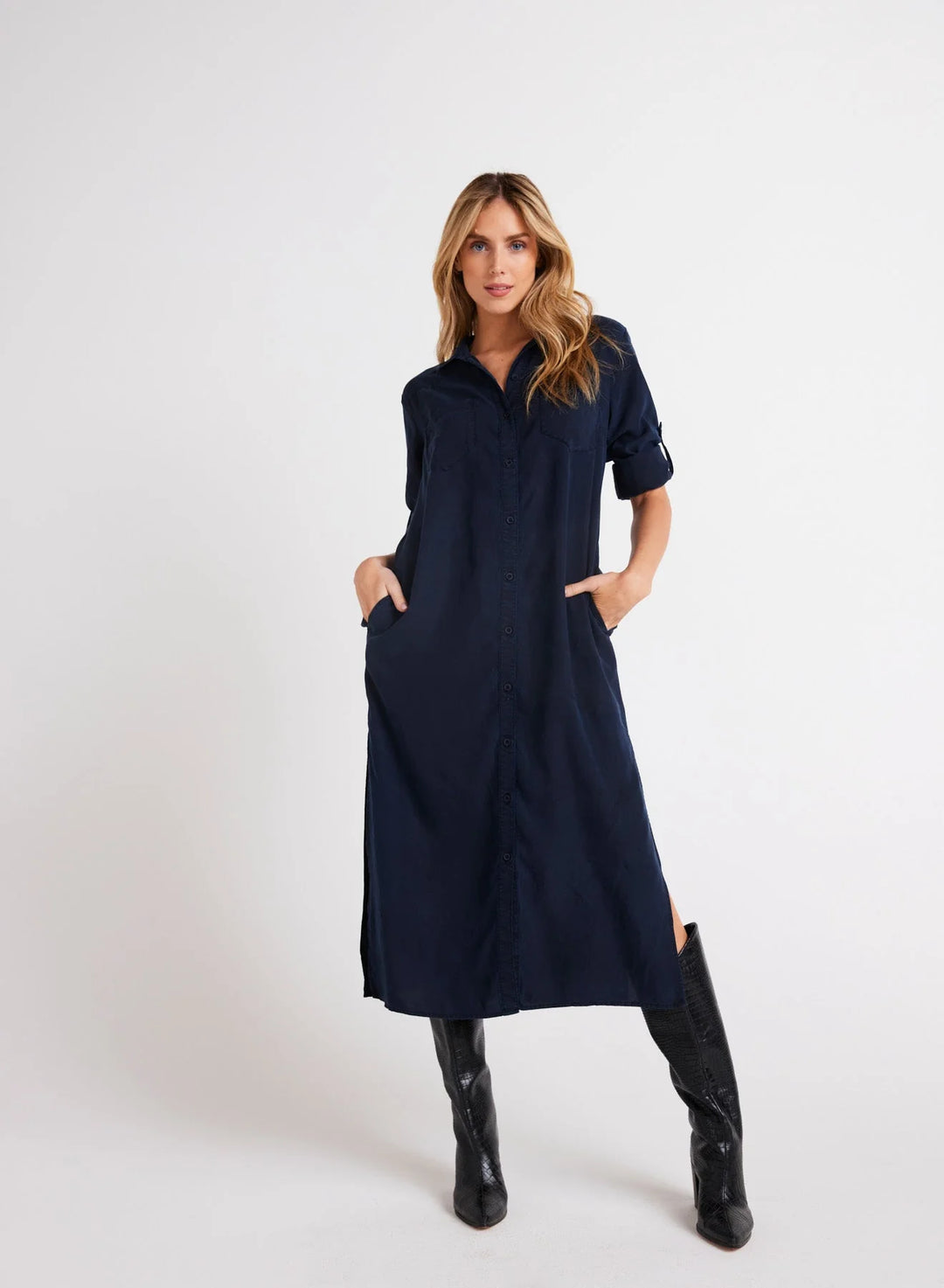 Western Yoke Duster Dress