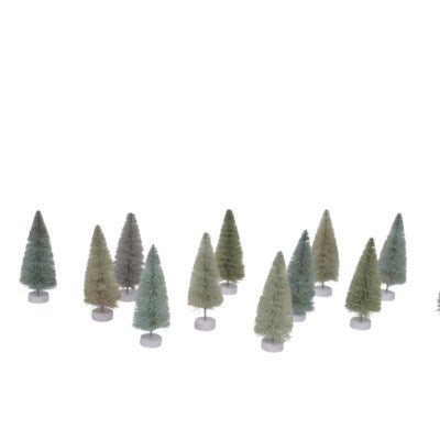 Frosted Bottle Trees SetOf12