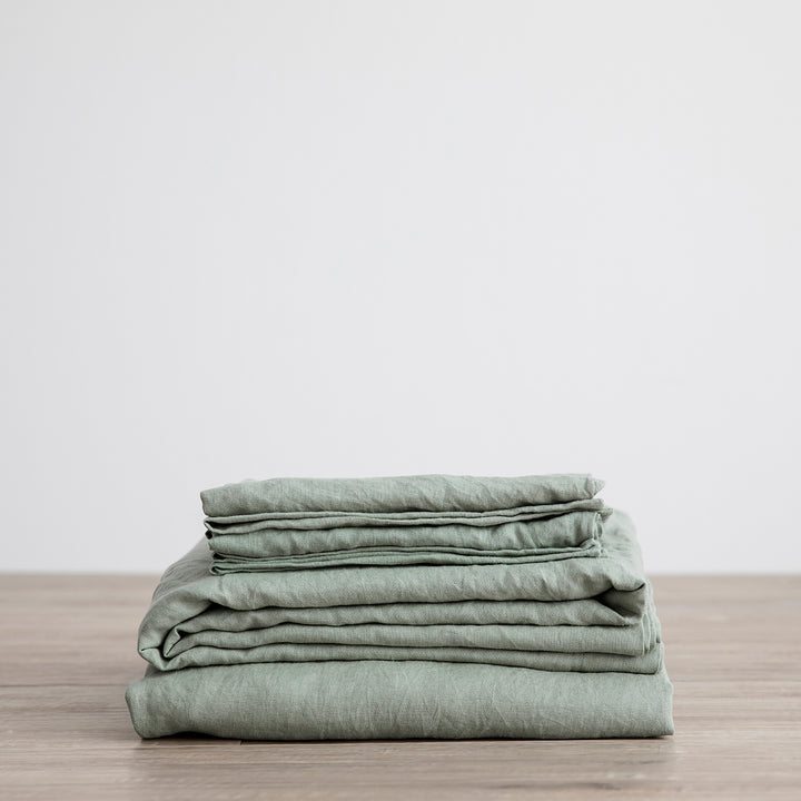 Linen Sheet Set (w/ Pillow Case)