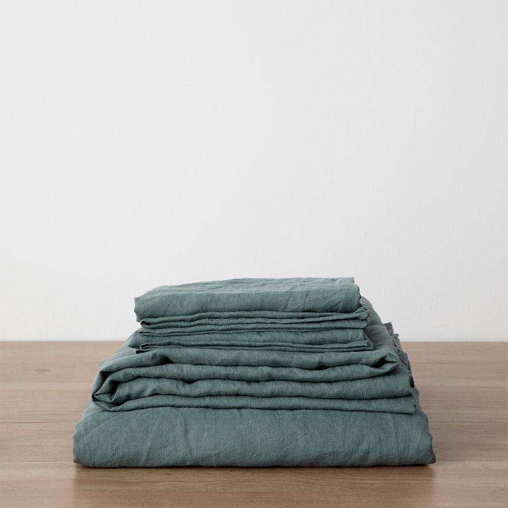 Linen Sheet Set (w/ Pillow Case)