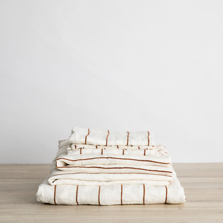 Linen Sheet Set (w/ Pillow Case)