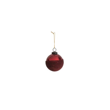 Bead Dipped Glass Ball Ornament