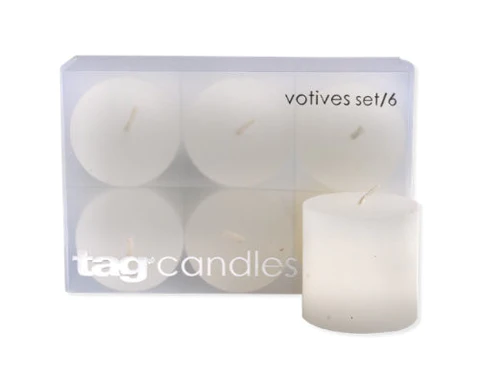 Tag Votive Candle (SetOf6)